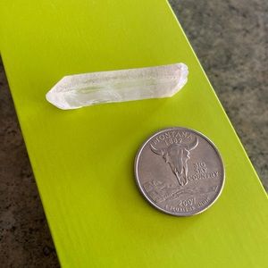 💎 NWOT DT Quartz Crystal 1 5/8” *Natural* Double Terminated